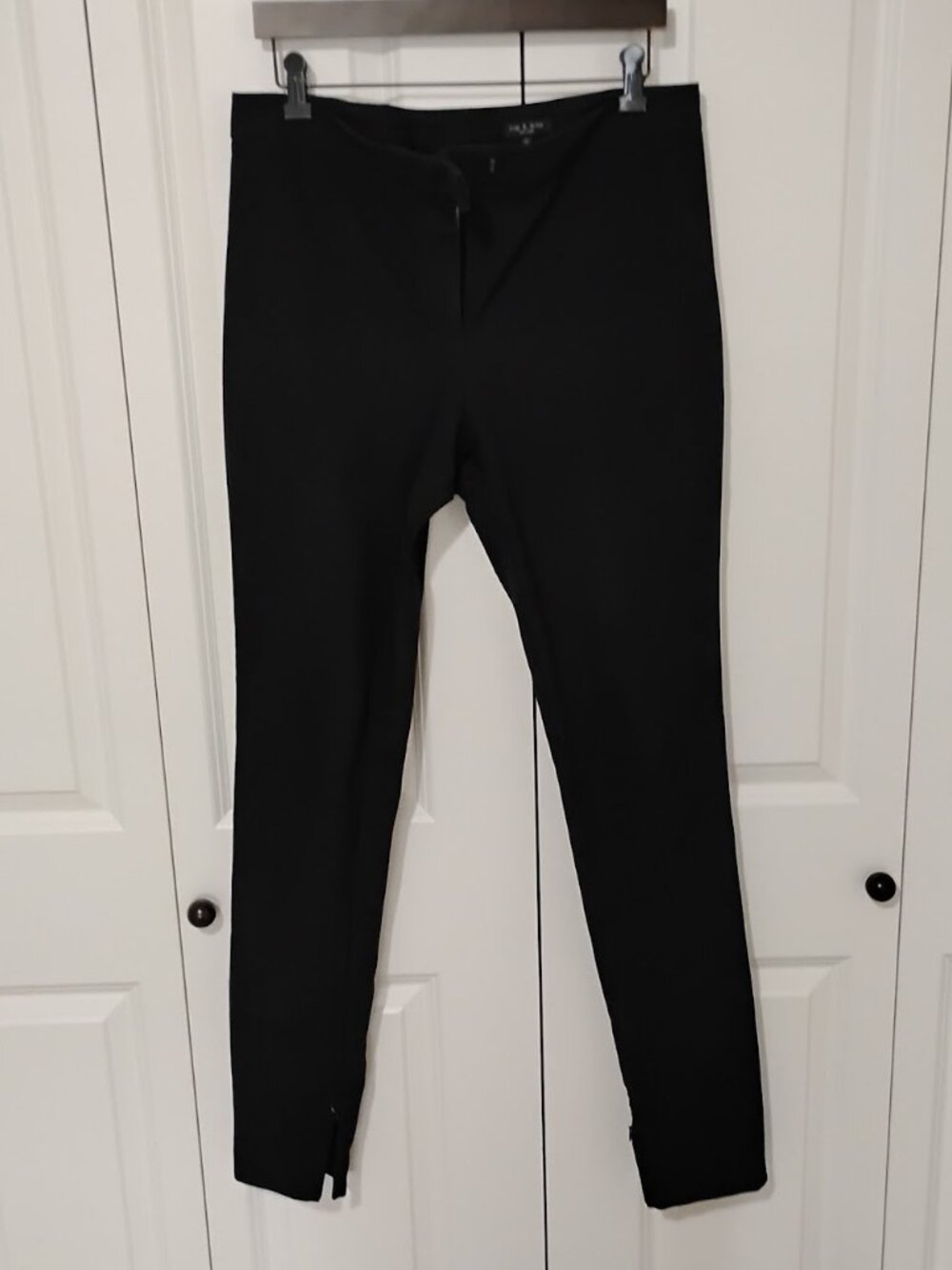 Rag & Bone New York Women's Black Slim Fit Trouser High-Rise Dress Pant Size 12